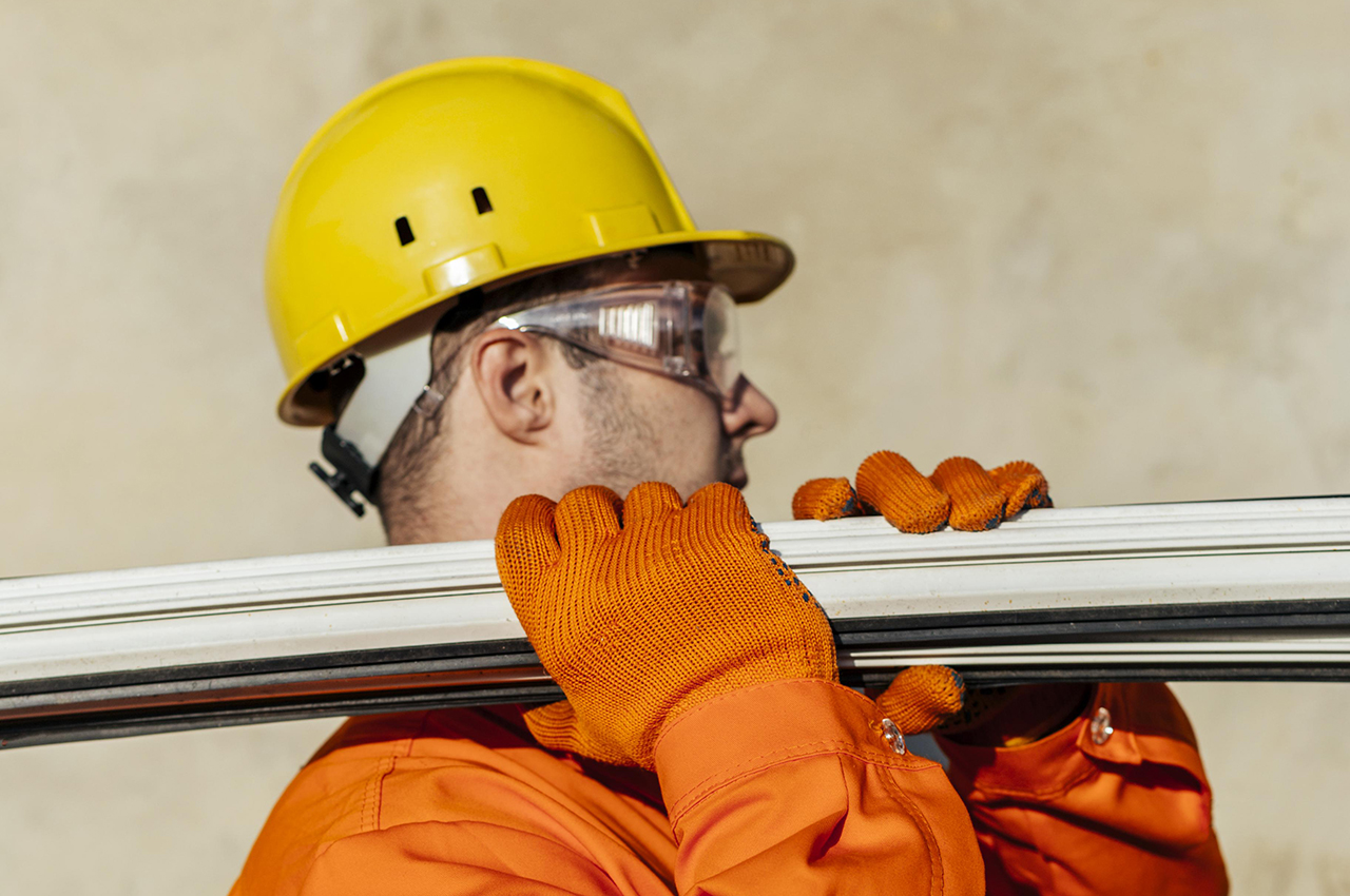 male-laborer-with-hard-hat-carrying-steel